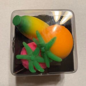 NWT Needoh Nee Doh Groovy Fruit Squishy Toy Set Orange, Banana, Strawberry